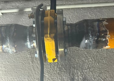 Soldadura TIG llave paso tubería gas alta presión