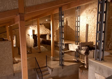 renovated winery pillar