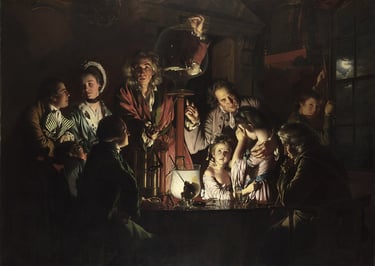 Joseph Wright, An Experiment on a Bird in the Air Pump (1768)