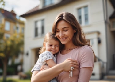 A professional lawyer reviewing property documents in a warm, earth-toned office.