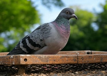 pigeons sur balcon à bordeaux pro