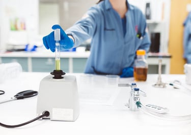 Lab testing stock photo