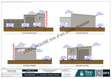 DP 4 Plan des façades et des toitures