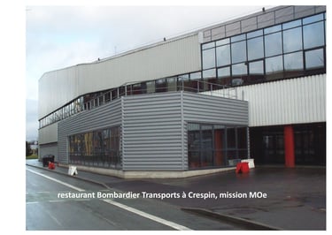 restaurant d'entreprise de Bombardier Transports à Crespin