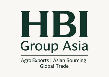 Official logo of HBI Group Asia global trade and export infrastructure platform.