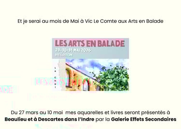 actualité artistique mu's murielle ferrand exposition aquarelle puy de dome