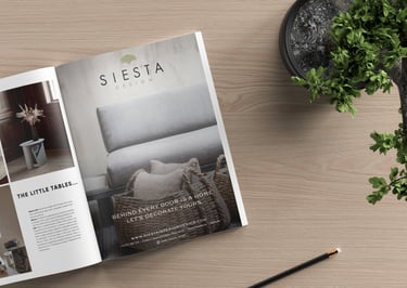 Advertisement for Siesta Design