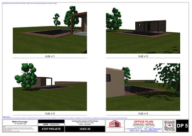 DP5 - descriptif de l'aspect extérieur - piscine - déclaration prealable - office-plan orléans