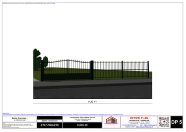 DP5 - descriptif de l'aspect extérieur - clôture - déclaration prealable - office-plan orléans