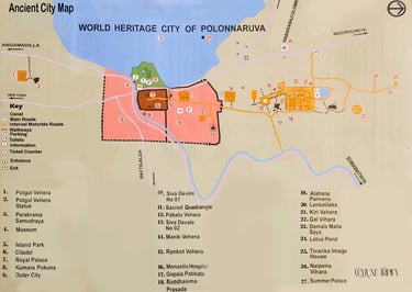 Polonnaruwa Ancient City Map