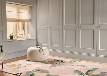 tapis modèle Odelia wild rose de la marque ROMO en laine