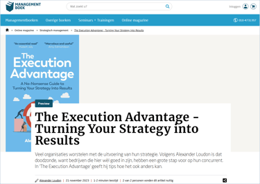 Managementboek.nl Execution Advantage preview