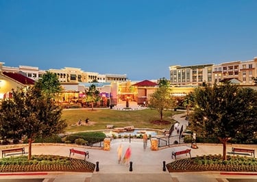 Allen City Plaza at Night