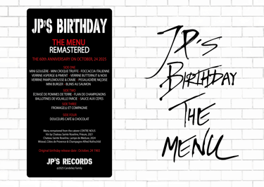 menu anniversaire pink floyd personnalise theme pink floyd