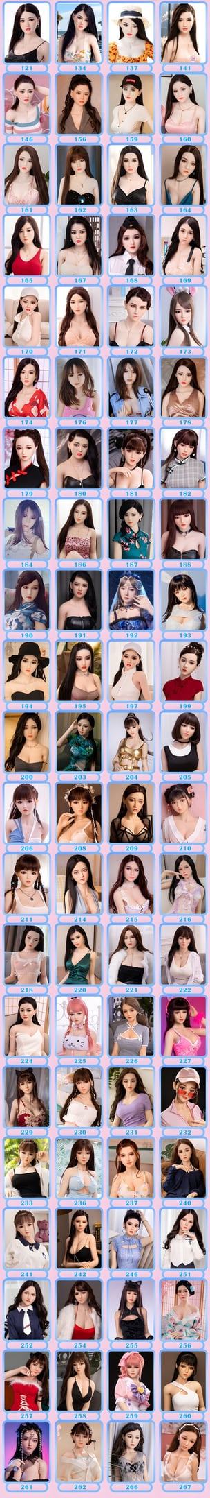 visage femme silicone A2