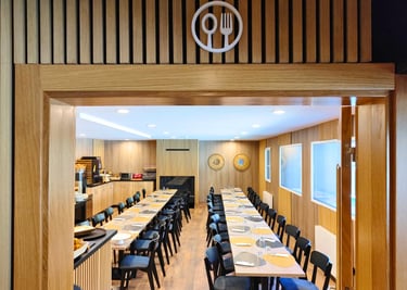 Restaurante del Hotel Focus en el Pas de la Casa, Andorra. En los Pirineos