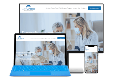 citychoice medical web mockup