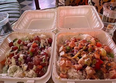 fresh poke bowls from Chris Ono Grinds