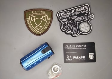 EMG FALKOR-5BL BLAST CAP MUZZLE BLUE