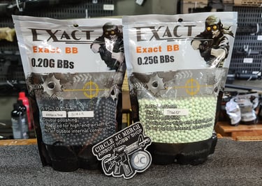 EXACT BB 0.20G BLACK 0.25 GREEN TRACER