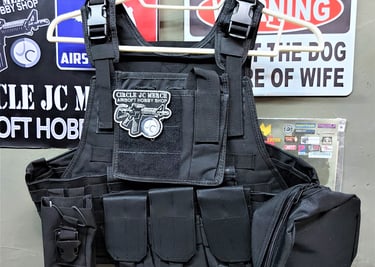 TAC MODULAR VEST 3 MAG 2 POUCH BLK