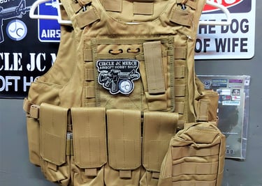 TAC MODULAR VEST 4 MAG 1 POUCH TAN