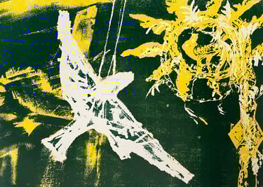 Screen print - Artificial hawk