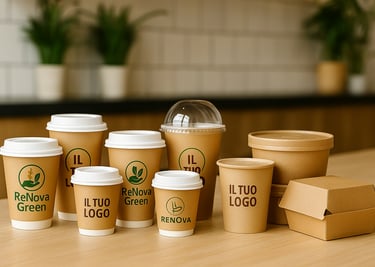 Geschirr und Behälter für nachhaltiges Food Packaging 