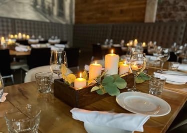 wooden centerpieces