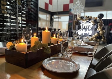Custom wooden centerpieces
