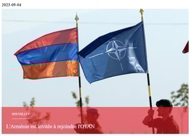 Arménie - OTAN : le rôle destructeur de Pachinian pour la sécurité arménienne