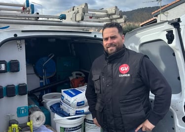 artisan couvreur VETTER Gaetan en intervention en Ardèche