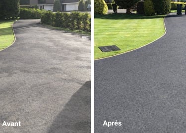 rénovation d'allée en goudron à Bordeaux