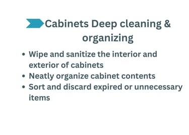 cabinets deep cleaning 