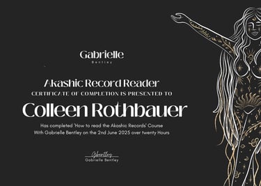 Akashic Record Reader Certification Colleen Rothbauer