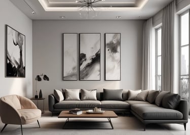 A cozy room filled with warm textures and eclectic decor representing bohemian chic style.