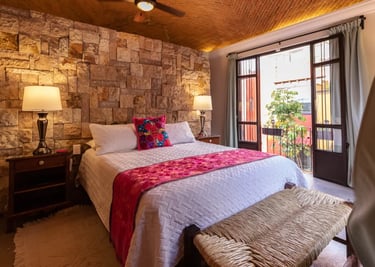 cozy comfortable bedroom san miguel de allende