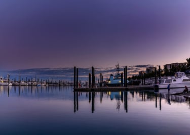 Evening at Mackay Habour. Created by Glen Ross.
