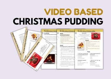 BBC Ideas - the history of Christmas Pudding; Winter no-prep video based lesson plan