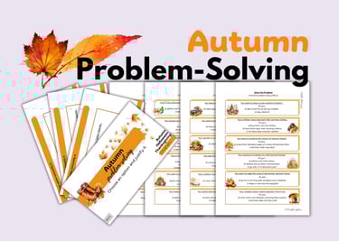 ESL ELA Fall Halloween Thanksgiving Problem-Solving Speaking