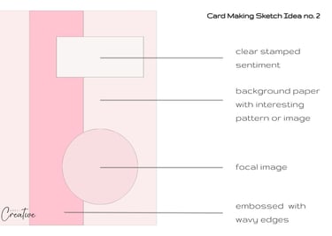 card making template to make a handmade card with instructions
