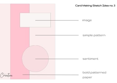 card making template to make a handmade card with instructions