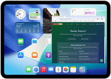 design-support-page-on-ipad