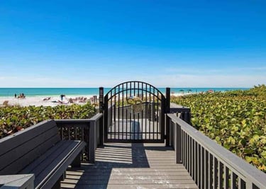 siesta breakers back gate at beach