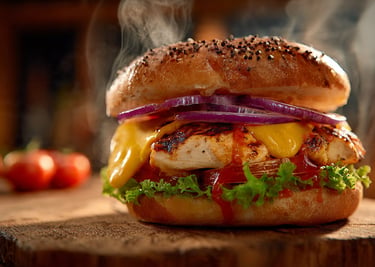 hamburguesa de pollo