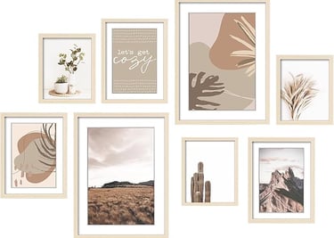 Gallery Wall Frame Arrangement – Personalized Minimalist Wall Decor with Meaningful Style