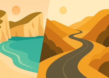 Cala simbolica e strada tra colline minimal, viaggio e contrasto – Mallorca Unlocked