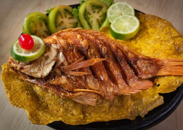 Mojarra Frita en el Restaurante La Martina Salento Quindío