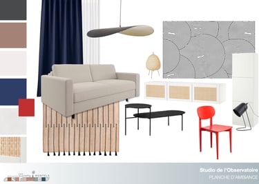 Sélection mobilier studio unexpected red