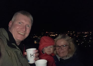 Moonlight hike in Fussen in Winter